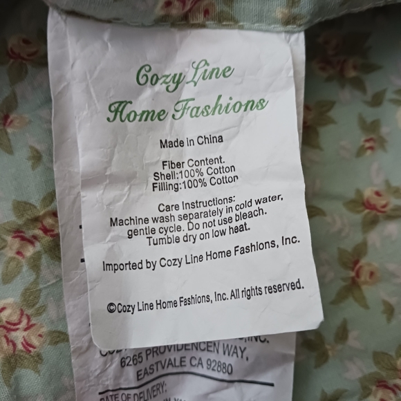 Cozy Line 2 king shams Tiffany Green - Picture 4 of 4